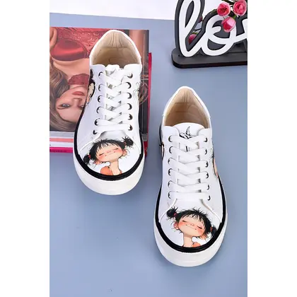 999 Kız Baskılı Sneaker